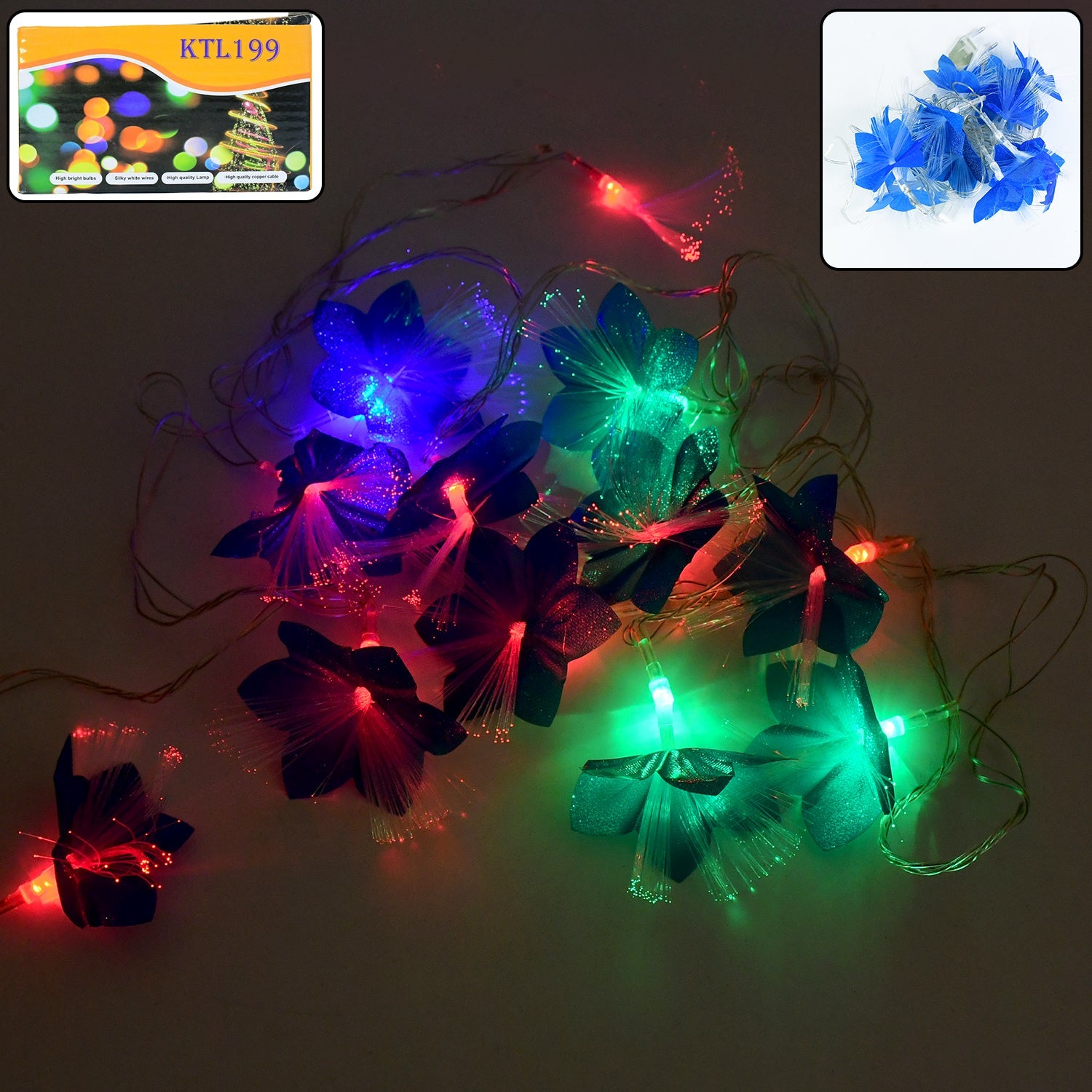 Decorative Fiber Flower LED String Lights