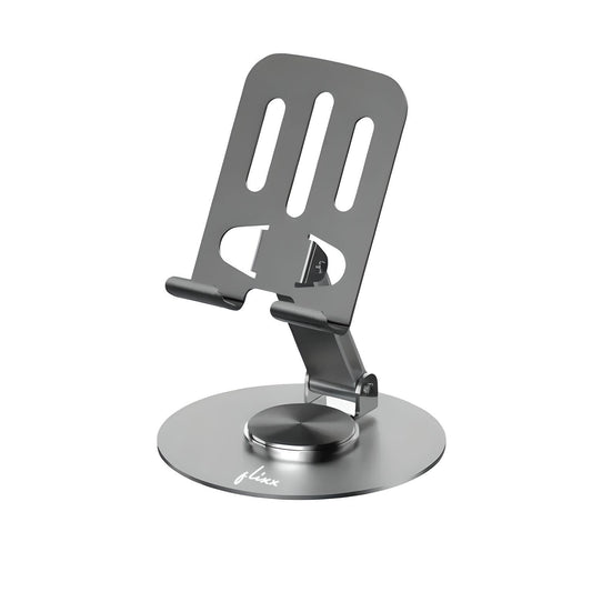 Flixx Foldable Metal Mobile & Tablet Stand | Adjustable Viewing Angle | Anti-Slip Base