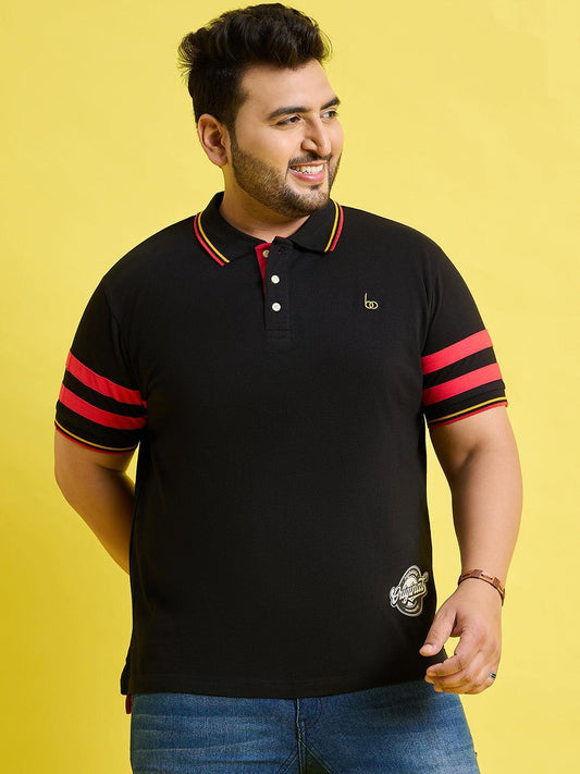 Men Plus Size Miron Solid Polo Tshirt
