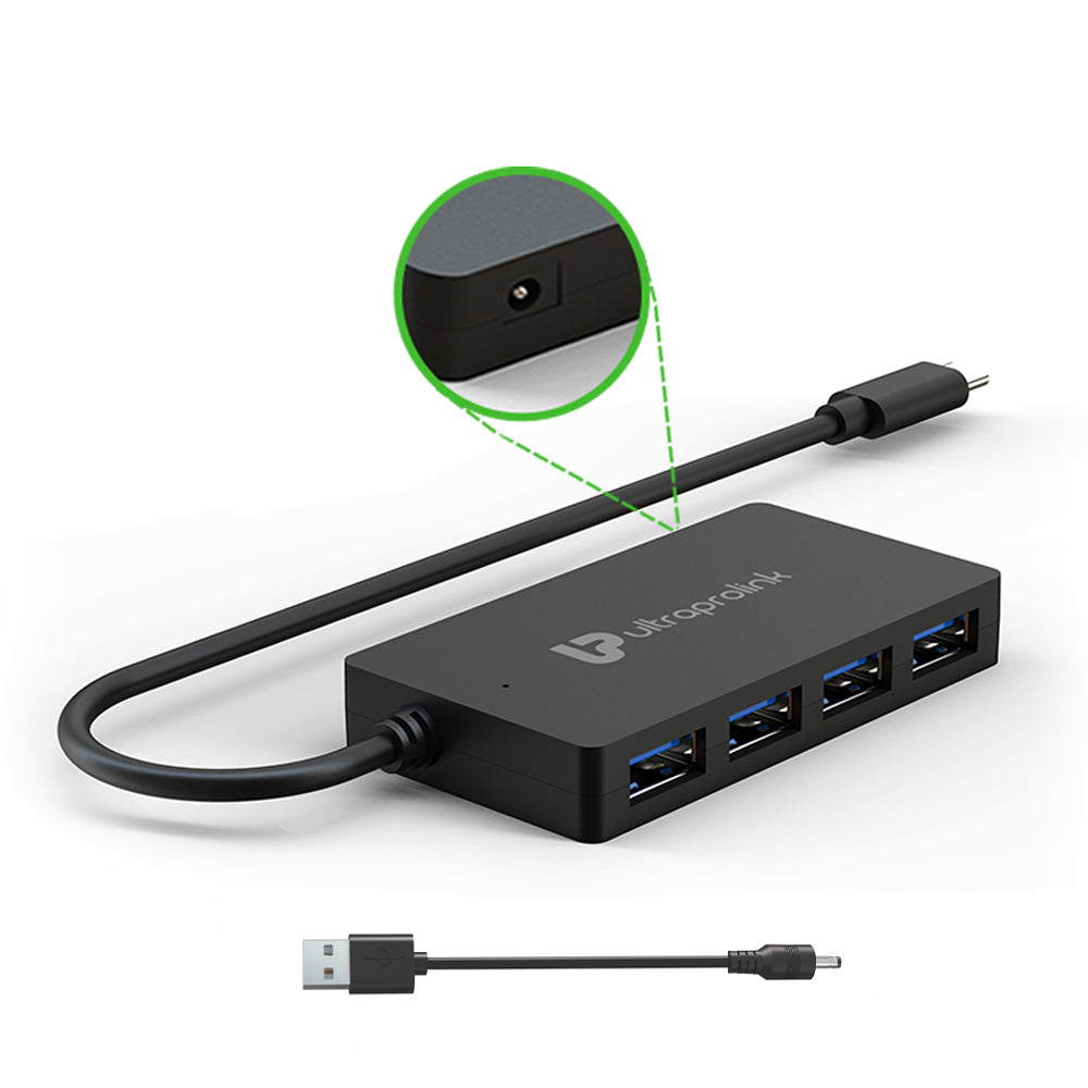 iExpand USB Type C 3.1 (Gen 1) to USB-A 3.0 Hub 4 Port Expander UL1054