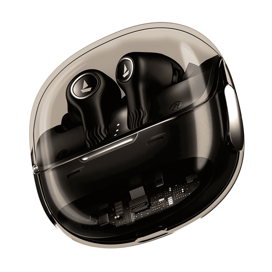 boAt Nirvana Crystl | Wireless Earbuds with 100 Hours Playback, Upto 32dB ANC, BEAST™ Mode, Adaptive EQ by Mimi