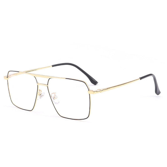 Large Frame Myopia Glasses Anti-Blue Light Flat Mirror for a Fas