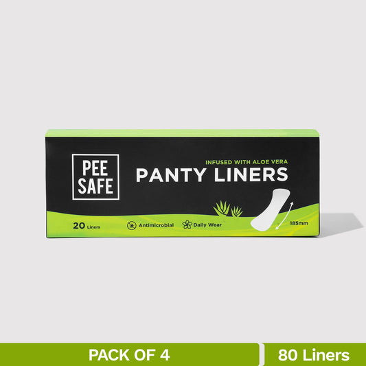 Aloe Vera Panty Liners (Pack of 4, 80 Liners)