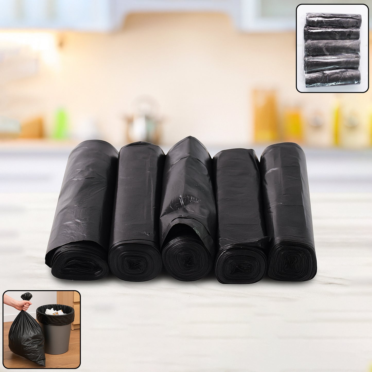 Disposable Trash Garbage Bags (5 Pc)