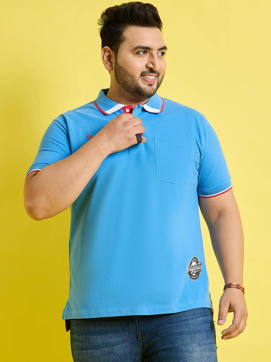 Men Plus Size Quala Solid Polo Tshirt
