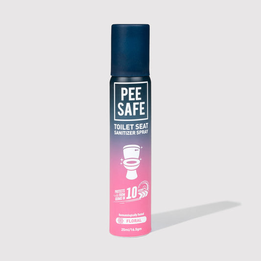 Mini Toilet Seat Sanitizer Spray (Floral) - 25 ML (Pack Of 6)