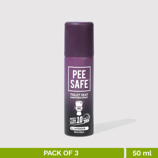 Toilet Seat Sanitizer Spray (Lavender) - 50 ML (Pack of 3)