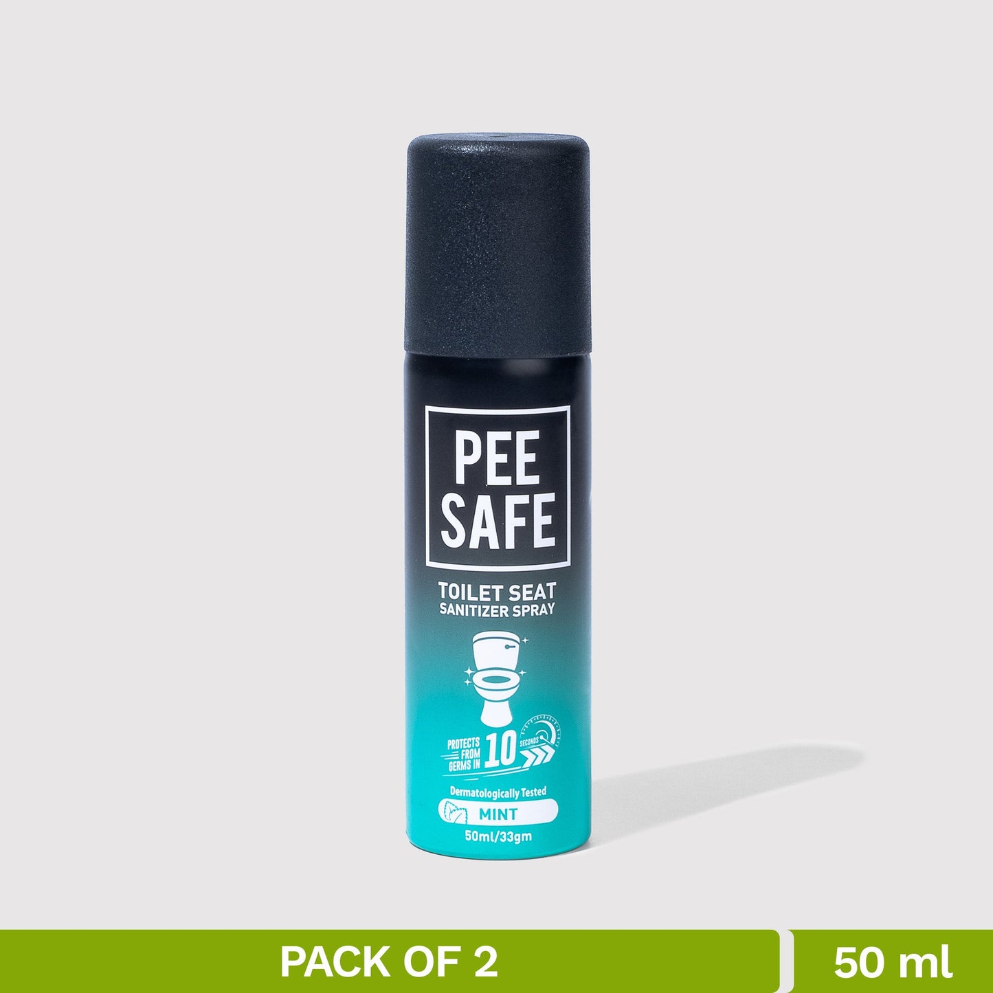 Toilet Seat Sanitizer Spray (Mint) - 50 ML (Pack of 2)