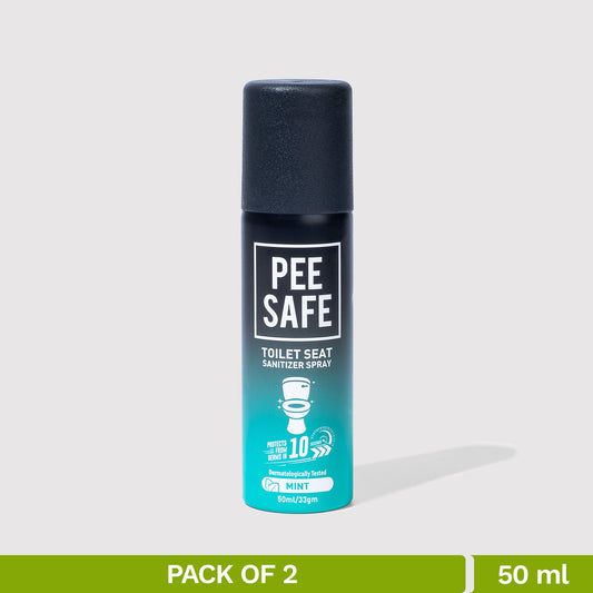 Toilet Seat Sanitizer Spray (Mint) - 50 ML (Pack of 2) - BYOC