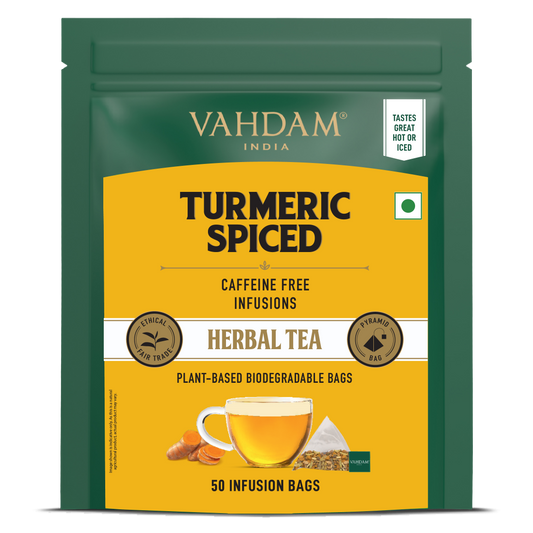 Turmeric Spiced Herbal Tea Tisane, 50 Count