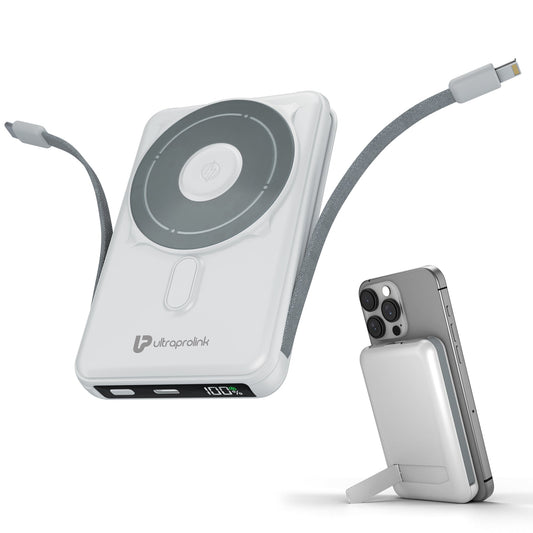 Juice-Up Mag 5 3-in-1 Wireless Magnetic Power Bank (10,000mAh) UM1126WHT