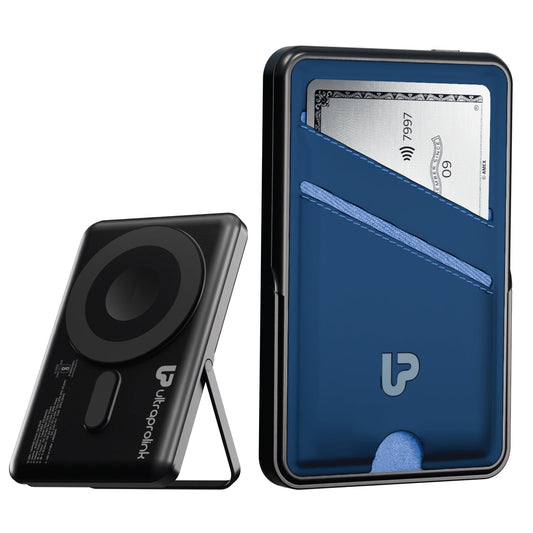 Juice-Up Swipe Mag-safe power bank 5000mAh with Stand & Wallet UM1128BLU