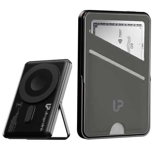 Juice-Up Swipe Mag-safe power bank 5000mAh with Stand & Wallet UM1128GRN