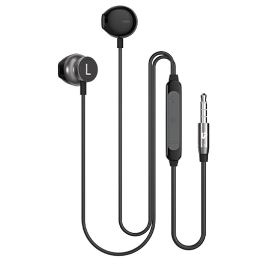 MoBass+ Hands free Metal Earphones with Mic 1.2m UM1129BLK