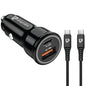 UltraProlink Mach 48 PD/QC3.0/PPS Car Charger (48W) with 1m C2C Cable (UM1157C)