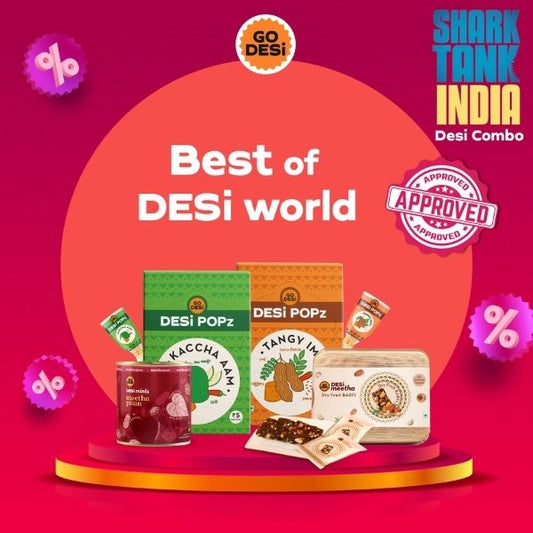 Shark Tank DESi Combo Offer | Shark Approved | DESi POPz, Dry Fruit Barfi, Meetha Paan