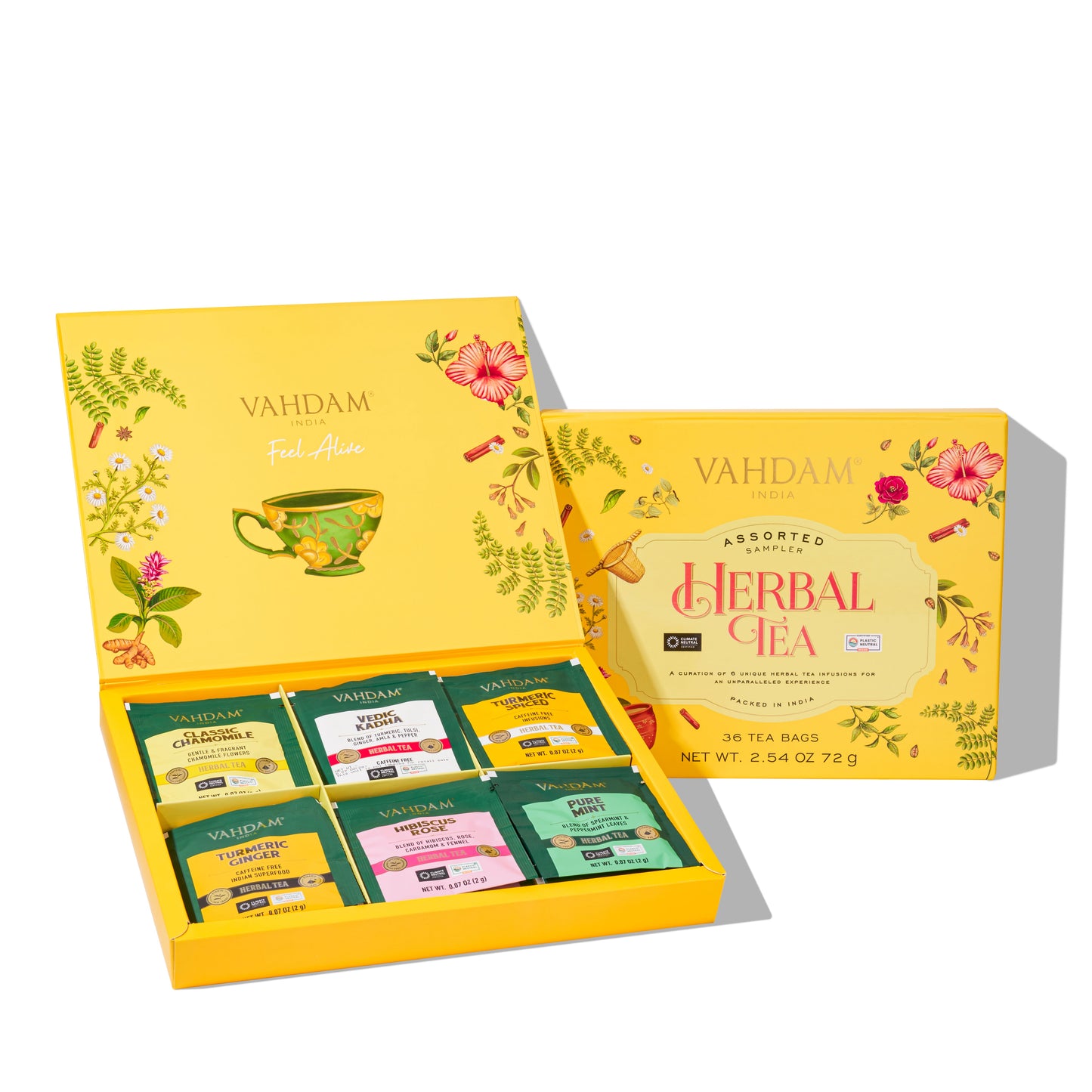 Herbal Tea Assortment Gift Set, 6 Variants (EBO)