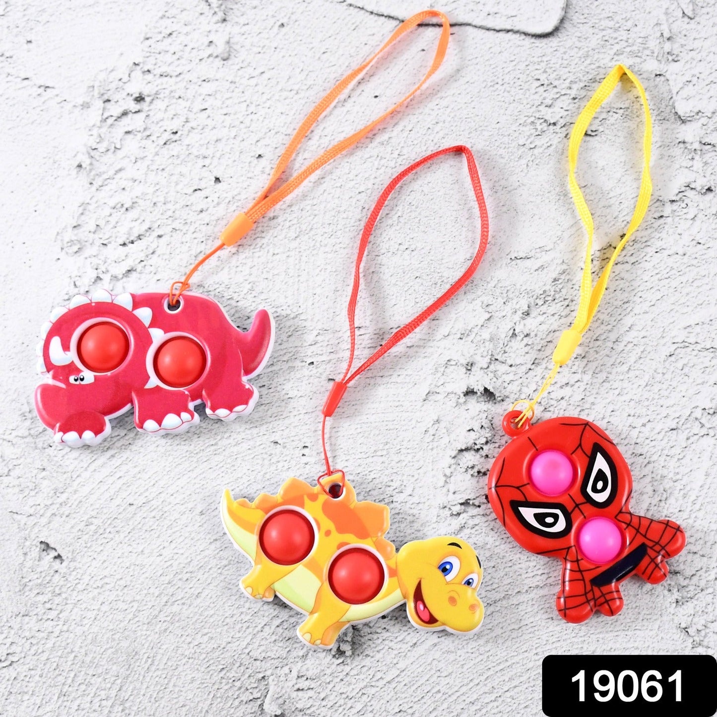 Silicone Push Pop Bubble Fidget Toy Keychain (1 Pc)