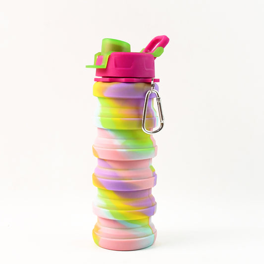Colorful Collapsible Silicone Water Bottle (1 Pc)
