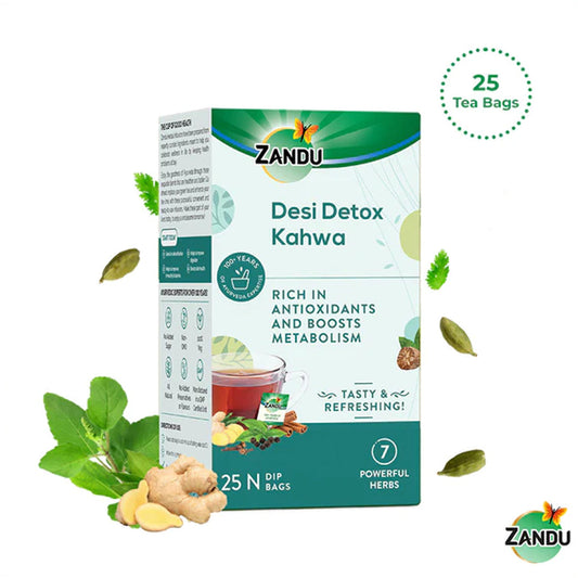 Desi Detox Kahwa Tea for Full Body Detoxification (25 Bags)