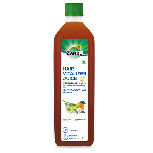 Zandu Hair Vitalizer Juice for Long, Strong & Shiny Hair (1L)