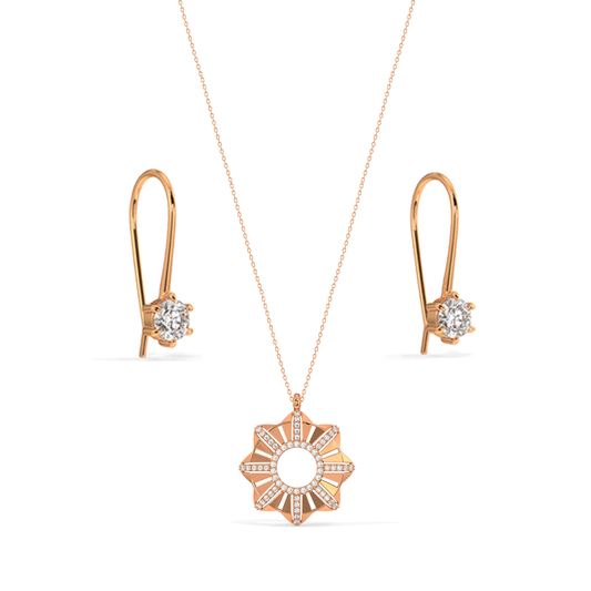 Bauble Necklace & Beloved Earrings Set