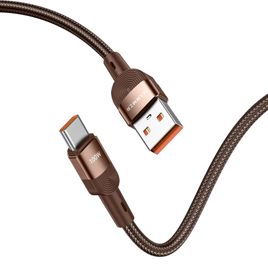 HAMMER 100W USB Type C Data Sync Fast Charging Cable for OnePlus Smartphones And Compatible With All Type C Devices