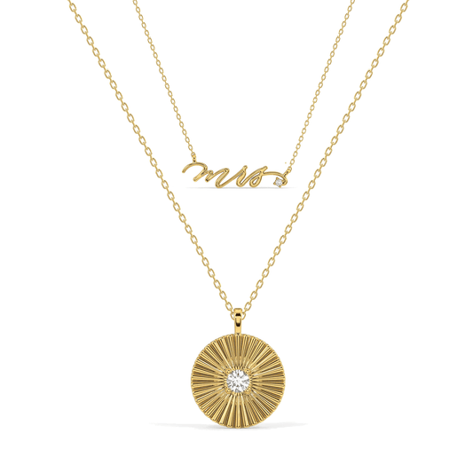 Daphne & Mrs. Pendant Necklace Set