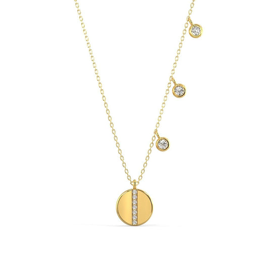 Diamond Dash Pendant Necklace