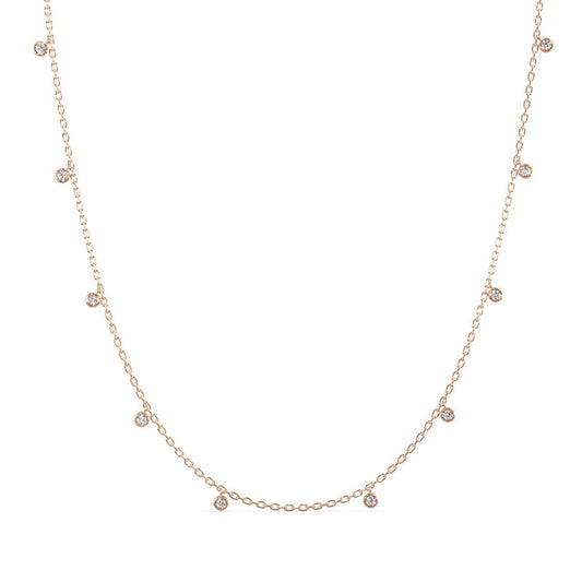 Diamond Distance Pendant Necklace