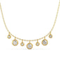 Drop Diamond Pendant Necklace