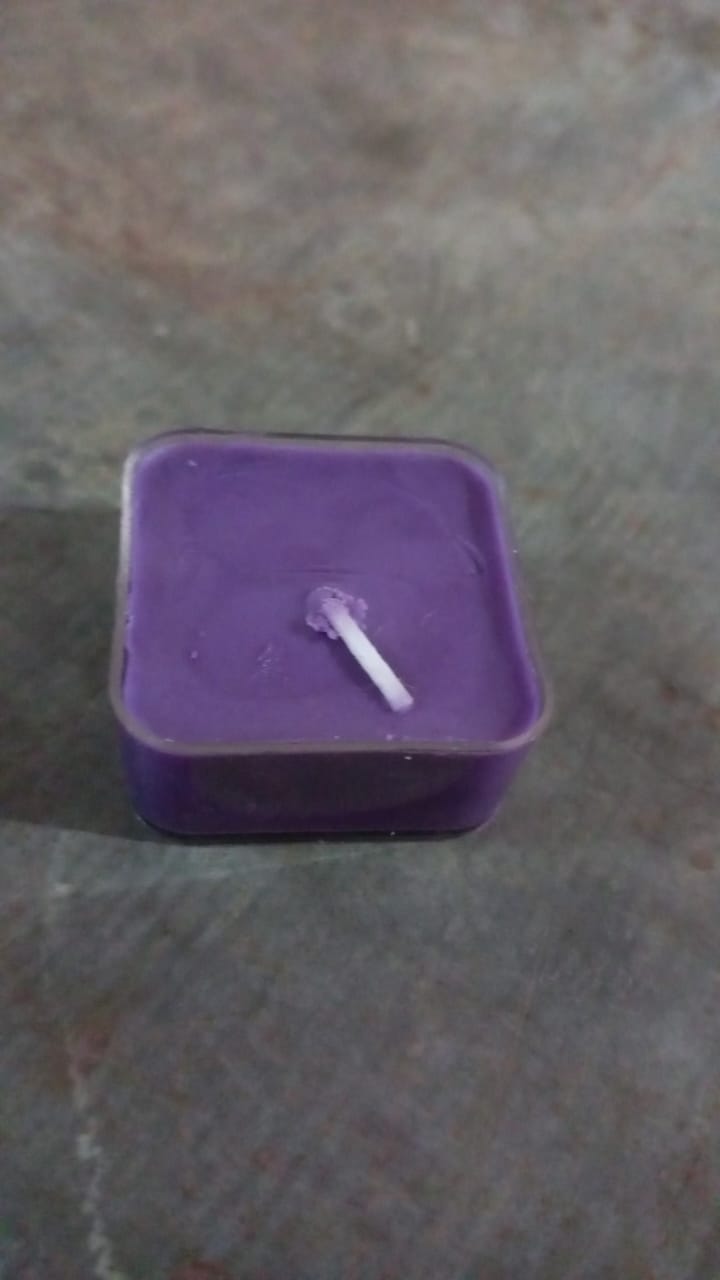 Smokeless Scented Acrylic Lavender Tealight Candles | Scented Acrylic Tealight Candle Set of 1 for Home Decoration and Celebrations | Long Burning Time Candle, Diwali (1 Pc / Mix Color)