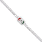 Trendy Geometric Rakhi With Linked Ring Design And Polished Chain