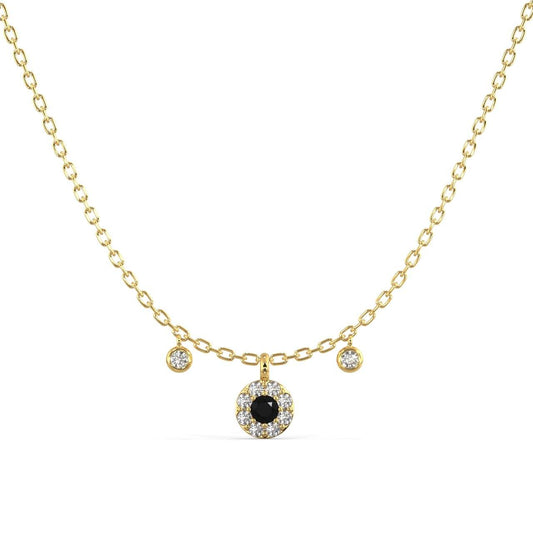 Enchanting Noir Diamond Necklace