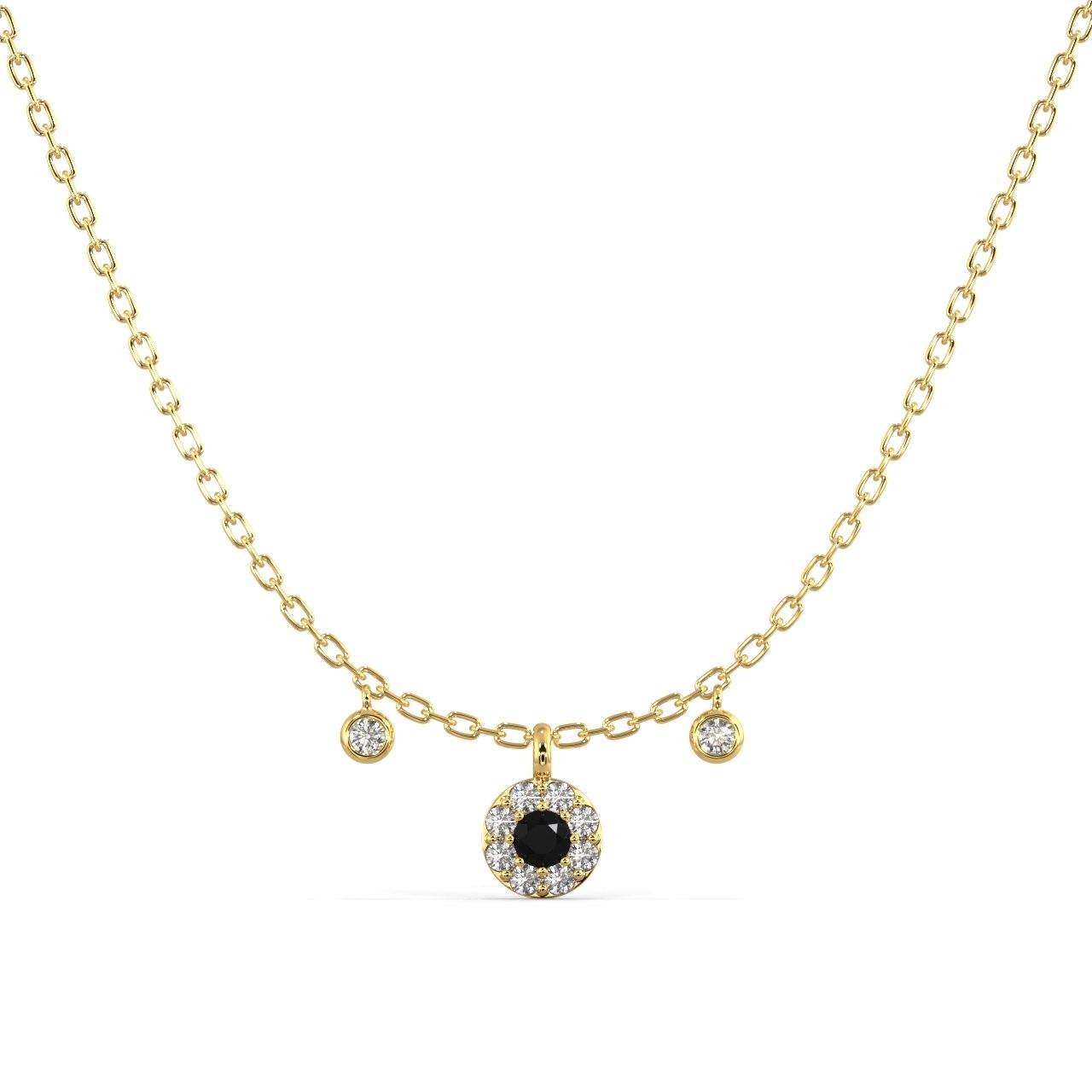Enchanting Noir Diamond Necklace