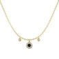 Enchanting Noir Diamond Necklace