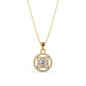 Geometric Diamond Pendant Necklace