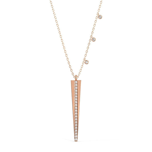 Glitter Bar Pendant Necklace