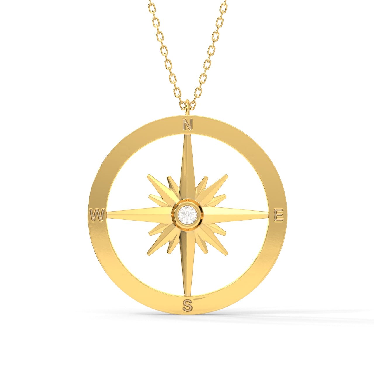 Guiding Compass Pendant Necklace