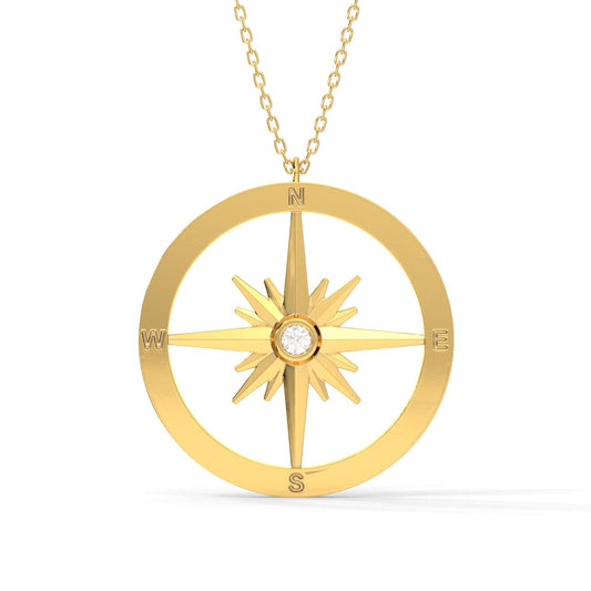 Guiding Compass Pendant Necklace