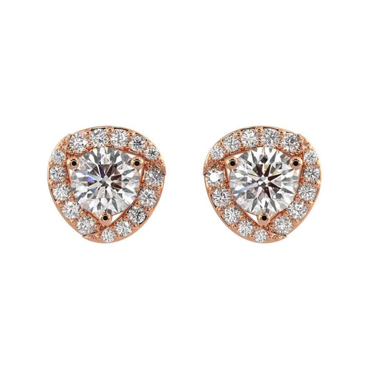 Halo Diamond Jacket Earrings