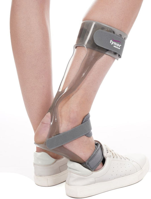 Tynor Foot Drop Splint, Grey, Left, Small, 1 Unit