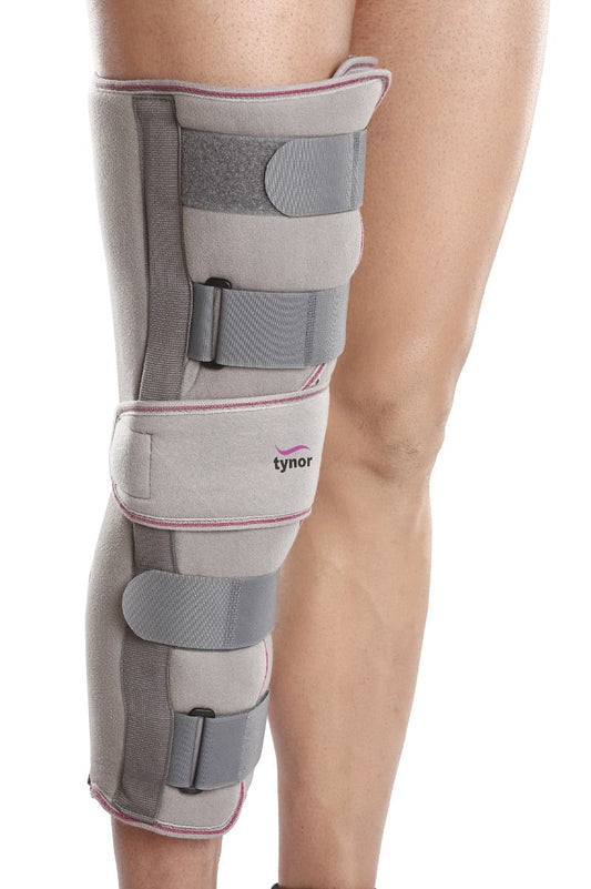 Tynor Knee Immobiliser 22"/56cm, Grey, XL, 1 Unit