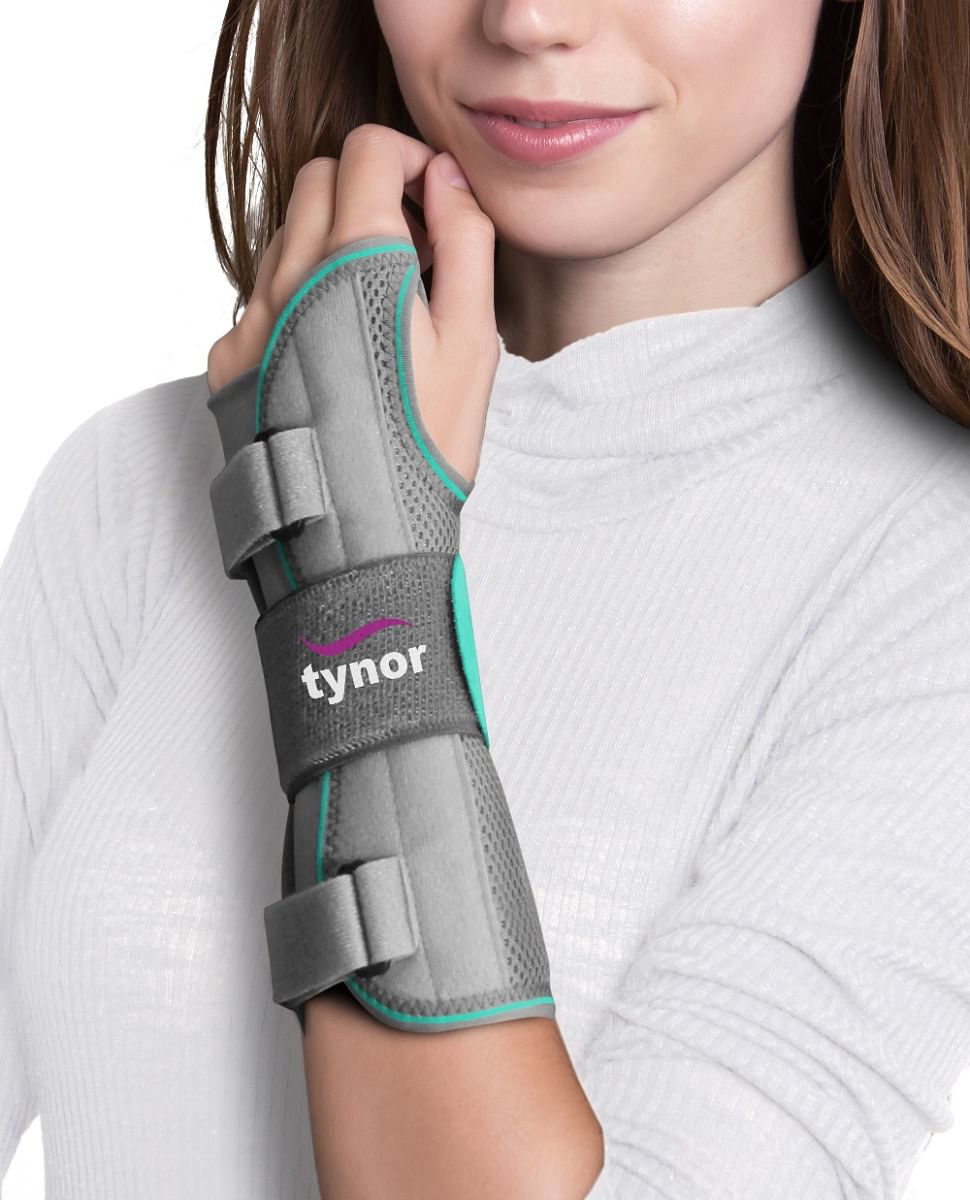 Tynor Wrist & Forearm Splint, Grey, Right, Small, 1 Unit