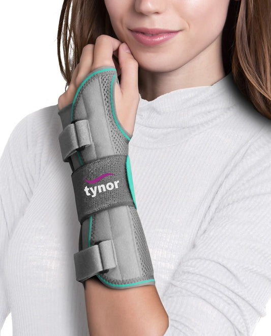 Tynor Wrist & Forearm Splint, Grey, Right, Small, 1 Unit