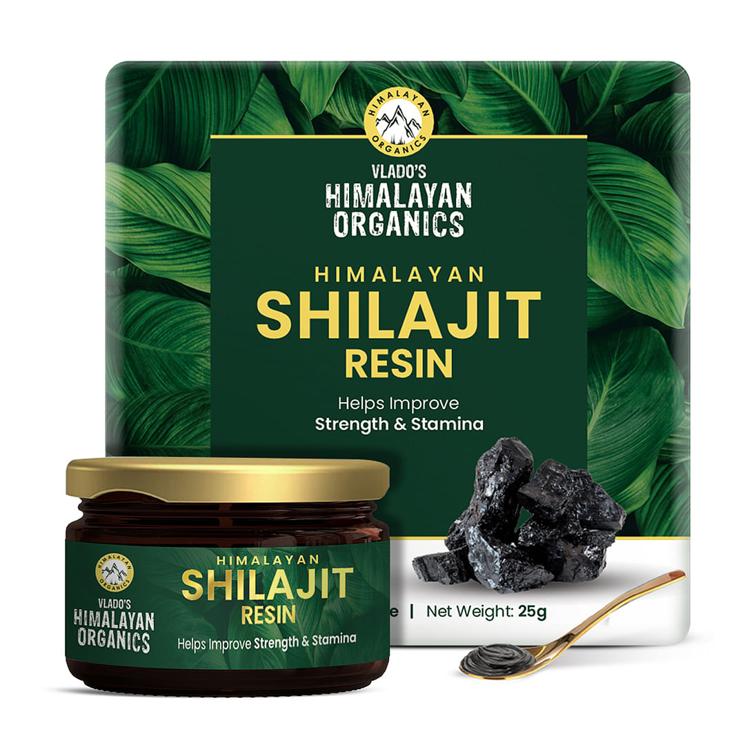 Vlado's Himalayan Organics Pure Shilajit Resin Fulvic Acid & 85+ Trace Minerals Complex I - 25g
