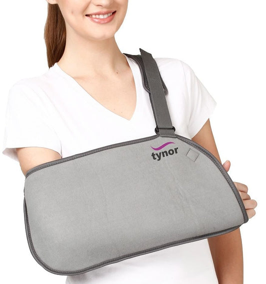 Tynor Pouch Arm Sling Baggy, Grey, Child, 1 Unit