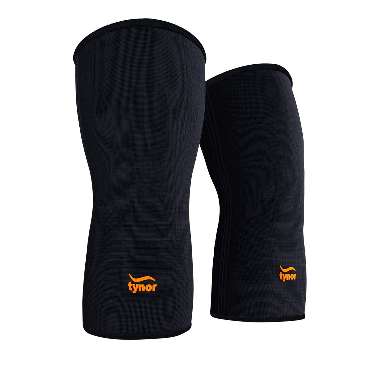 Tynor Knee Cap Air, Black & Orange, Medium, Pack of 2