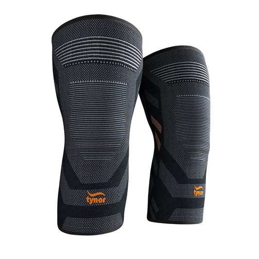 Tynor Knee Cap Air Pro, Black & Orange, Medium, Pack of 2
