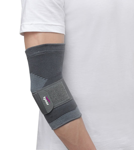 Tynor Elbow Support, Grey, Large, 1 Unit